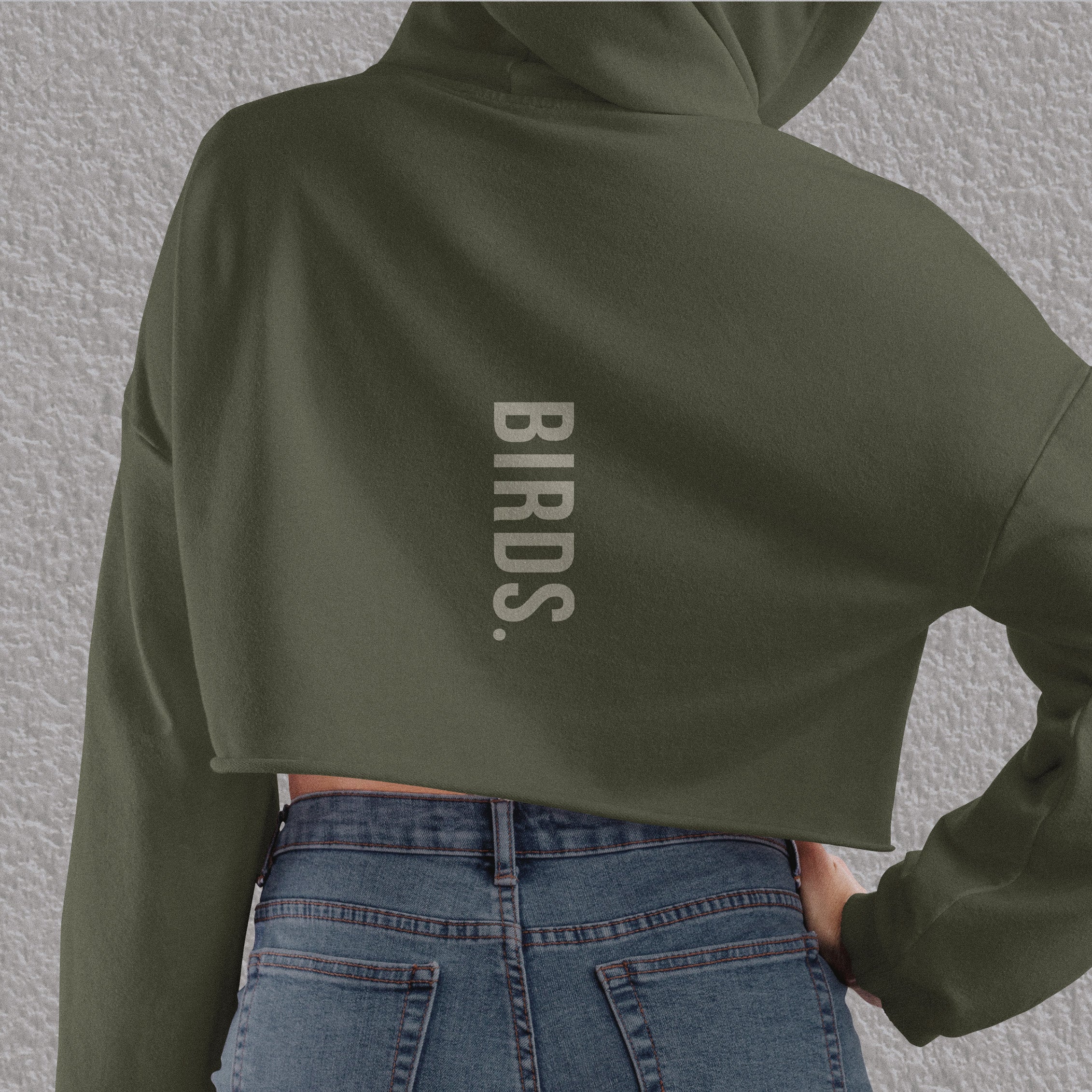Birds Vertical Cropped Hoddie