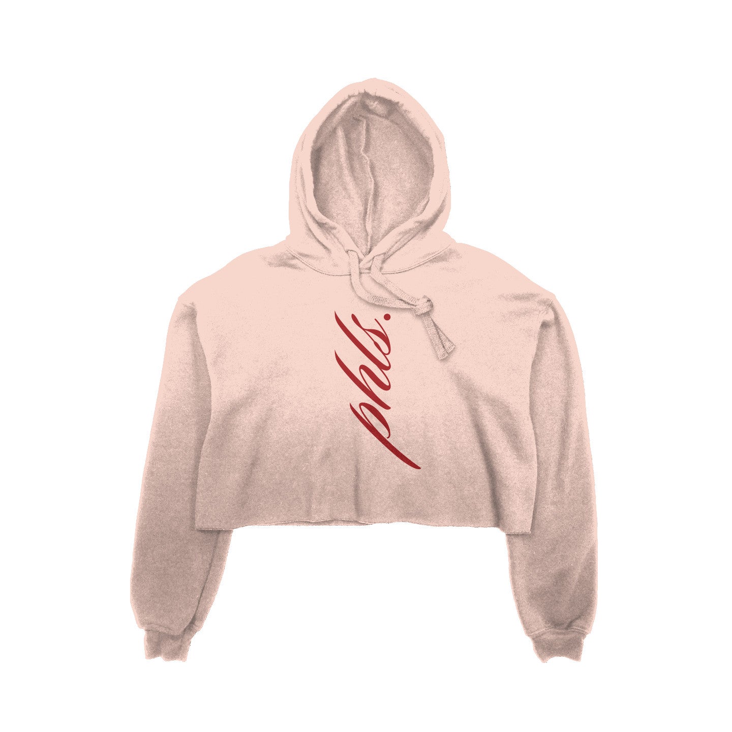 PHLS Cropped Script Hoodie