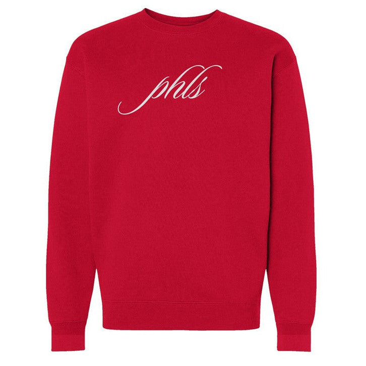 PHLS Embroidered Script Crew