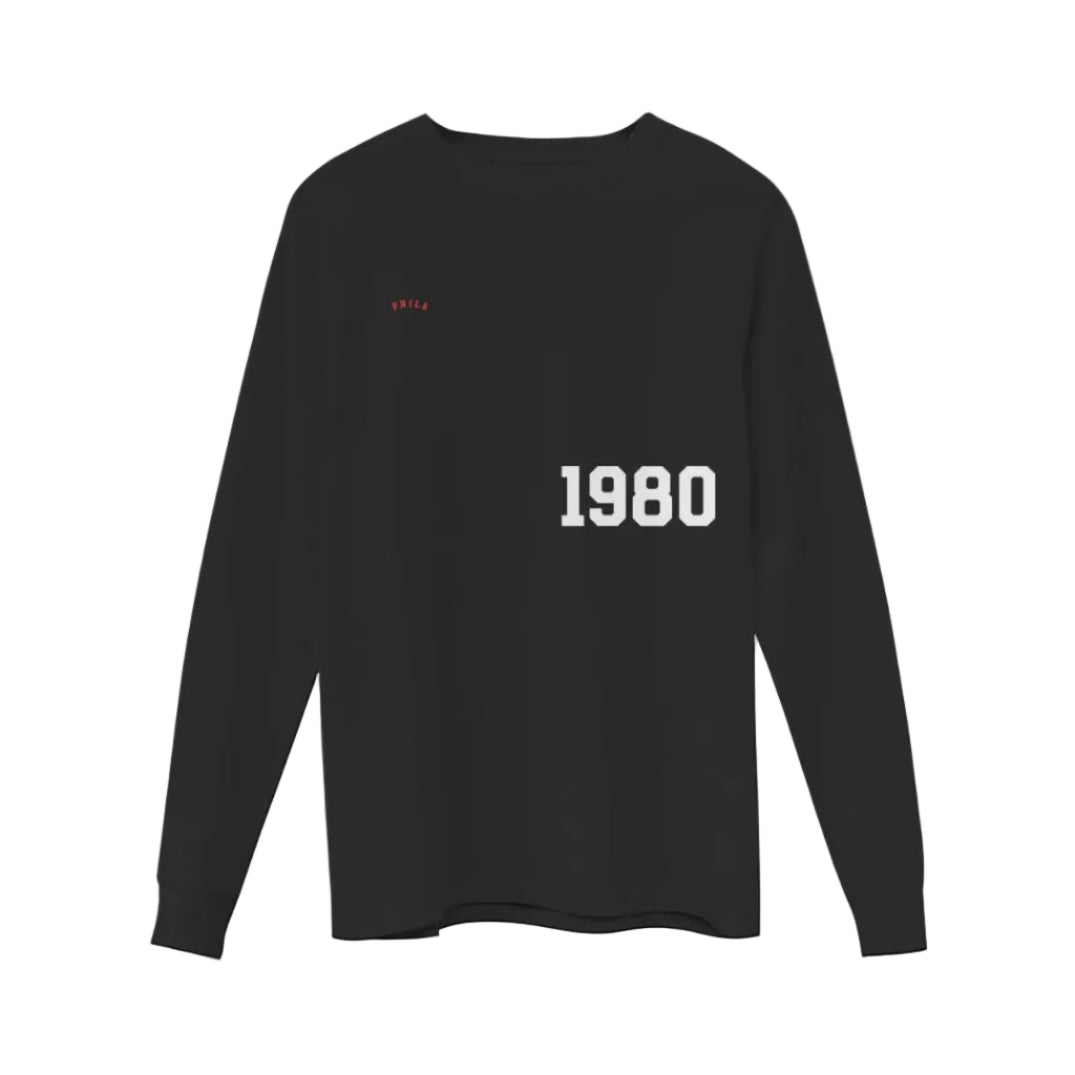 Fly Society 215 Phila 1980 Supima long-sleeve tee.