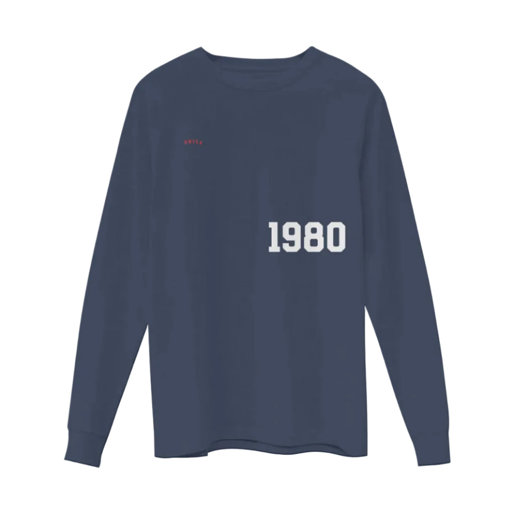 Fly Society 215 Phila 1980 Supima long-sleeve tee, alternate view.
