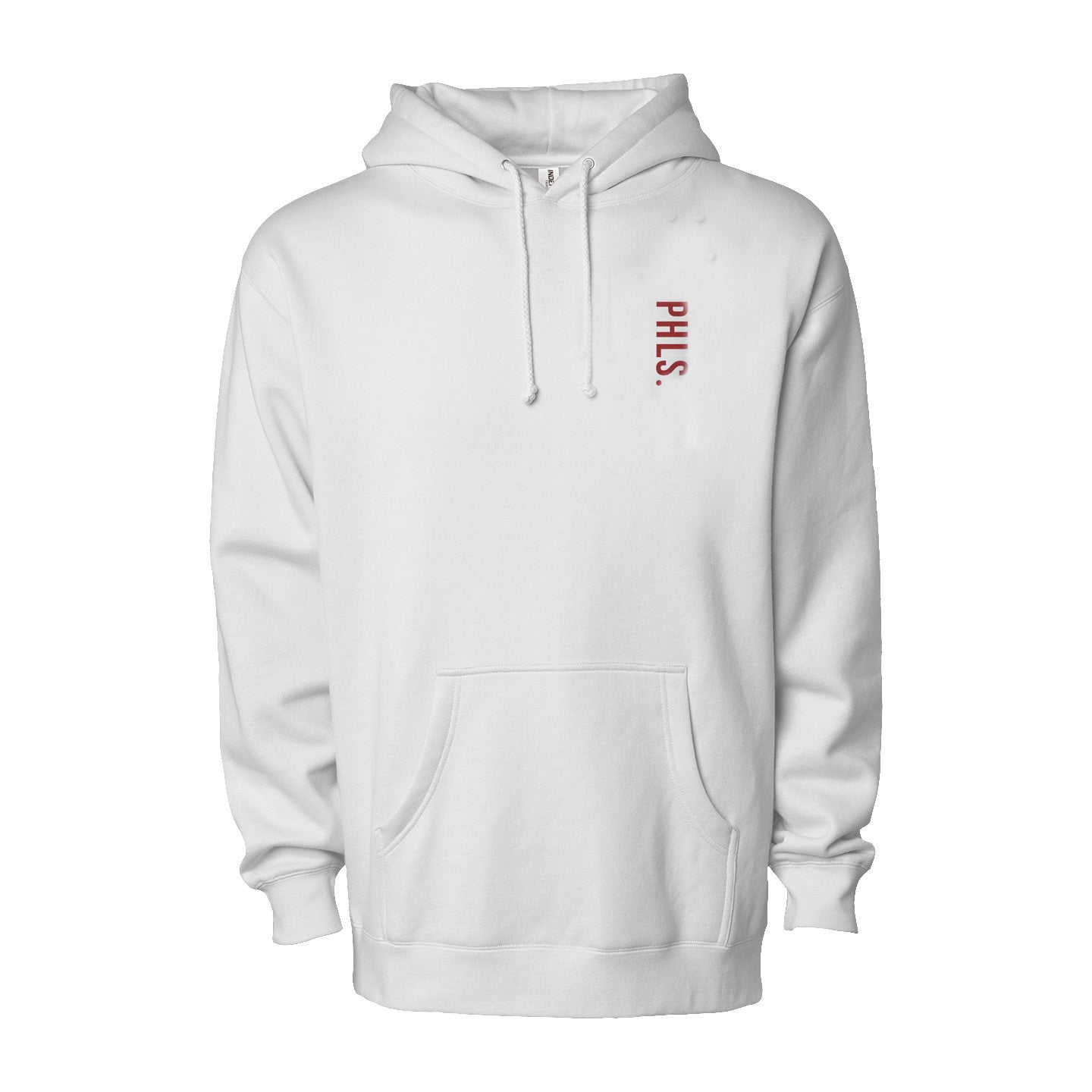 PHLS Embroidered Vertical Hoodie White/Grey