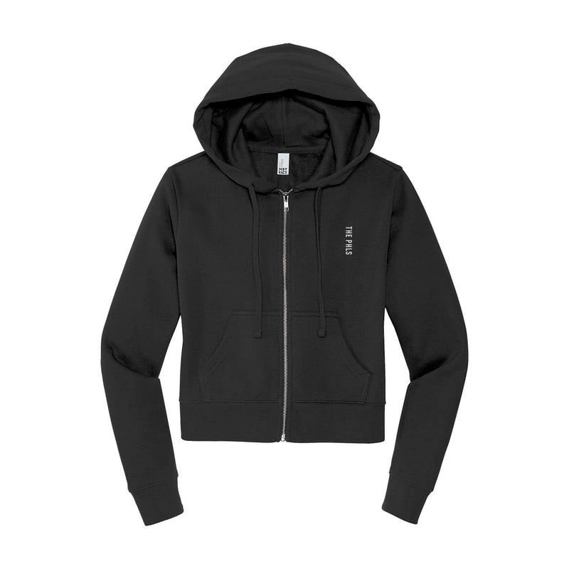 Phls Vertical Embroidered Micro Graphic Women's Zip