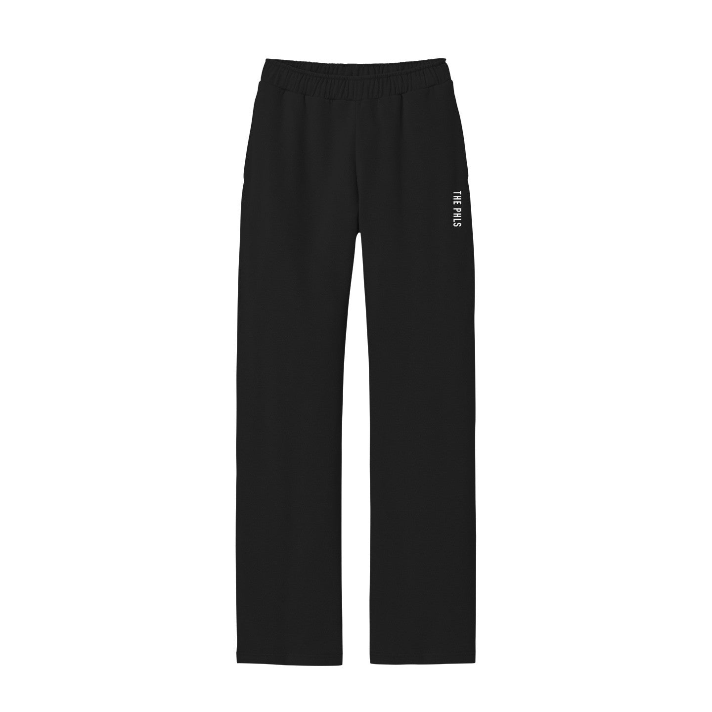 Phls White Vertical Open Bottom Sweatpant