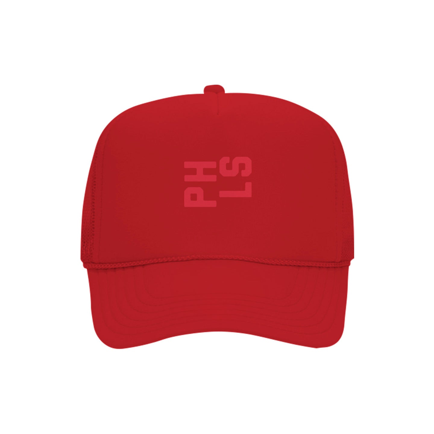 Phls Embroidered 5 Panel Trucker Hat