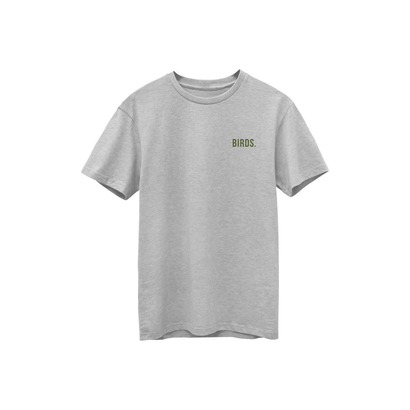 Grass Green Embroidery Supima Heather Tee