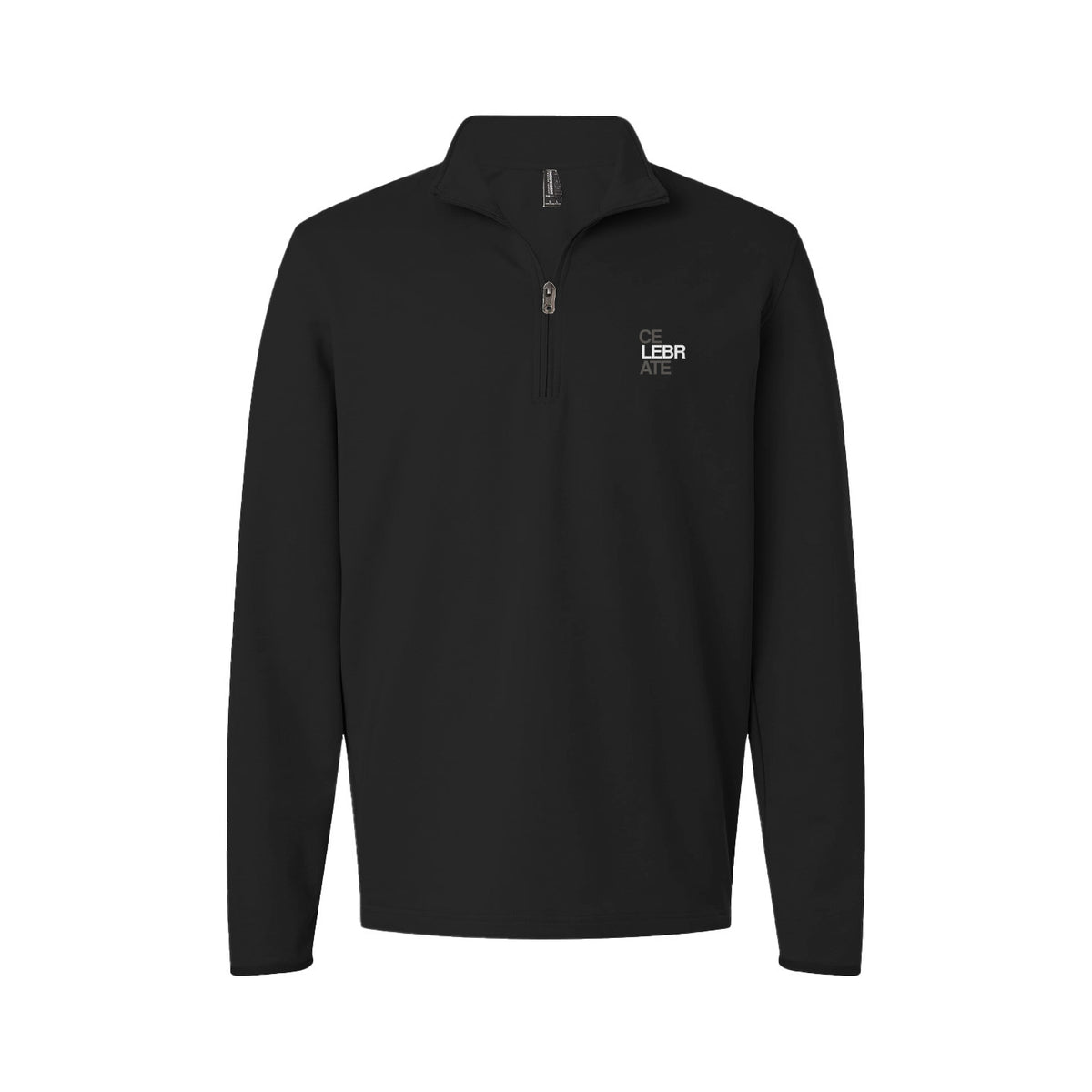 ceLEBRate Embroidered Quarter Zip Pullover