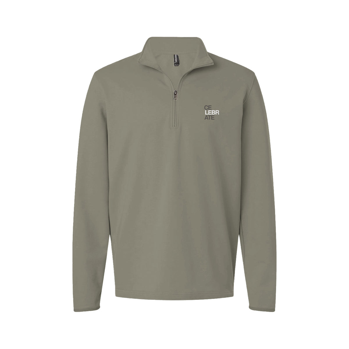 ceLEBRate Embroidered Quarter Zip Pullover