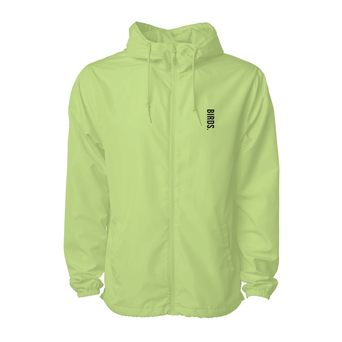 Green Birds Water Resistant Lightweight Windbreaker