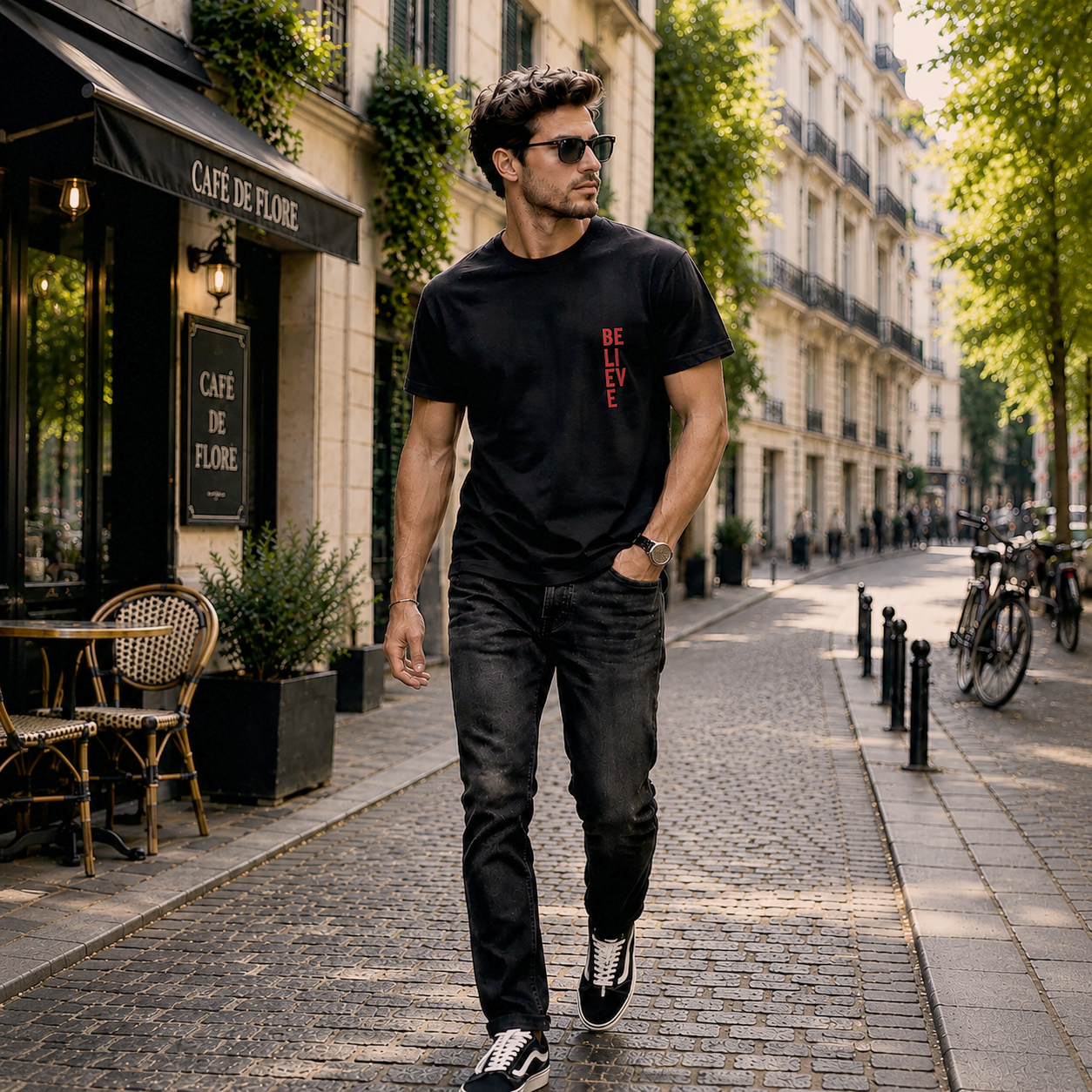 PHLS / Believe — Offset Tee