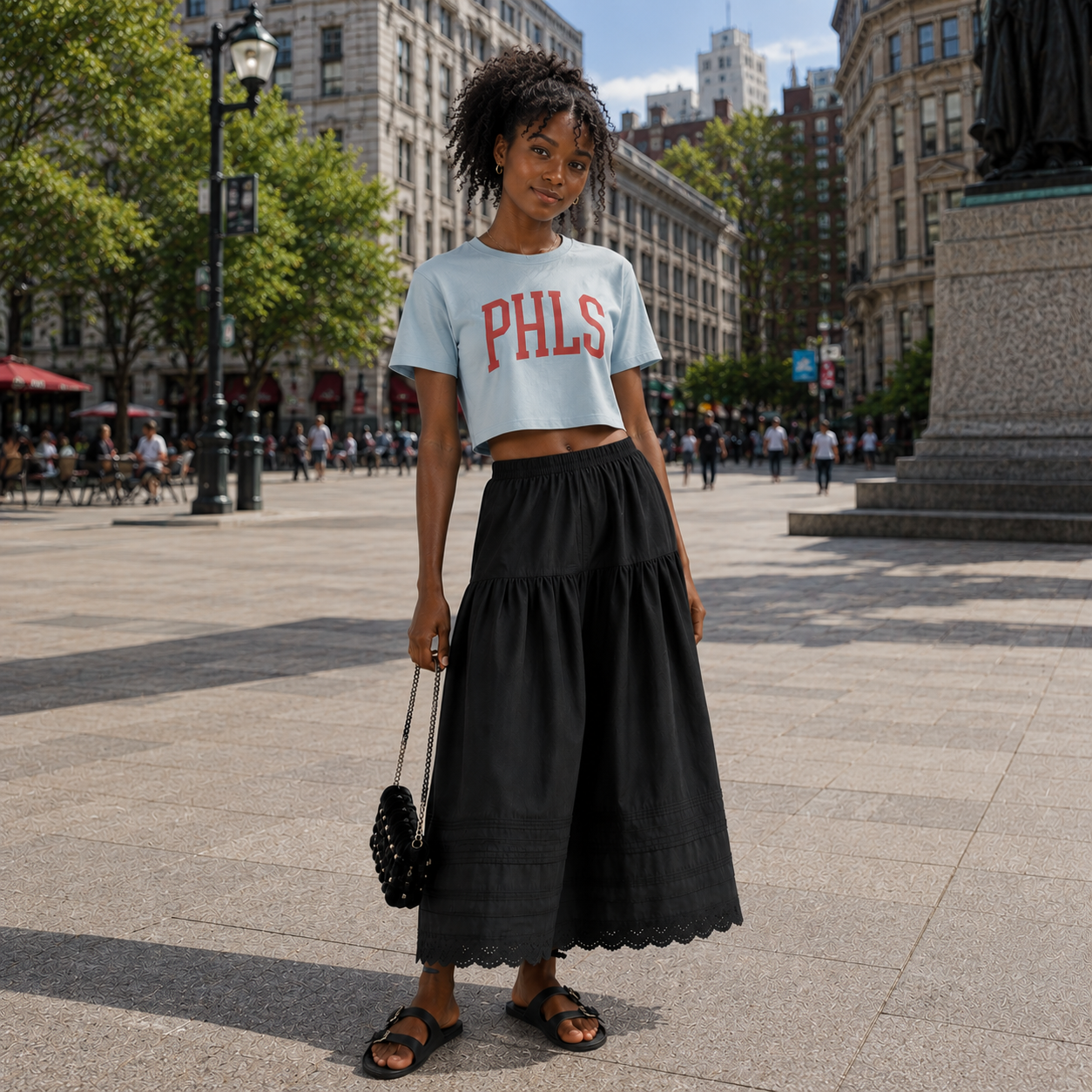 PHLS Arc Cropped Tee