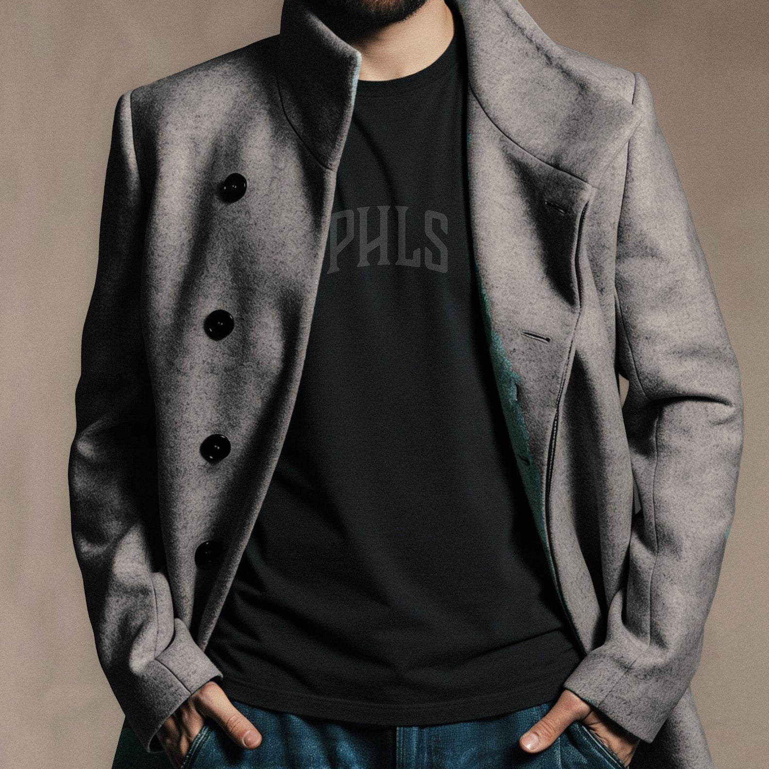 Phls Supima Tee – Tonal Dark