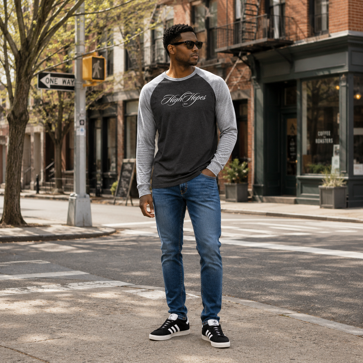 High Hopes Script Raglan Tee