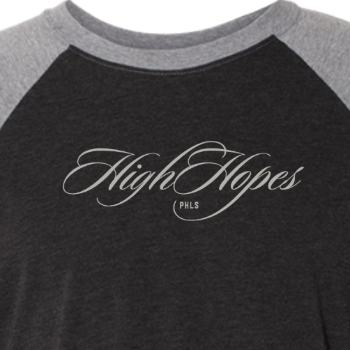 High Hopes Script Raglan Tee