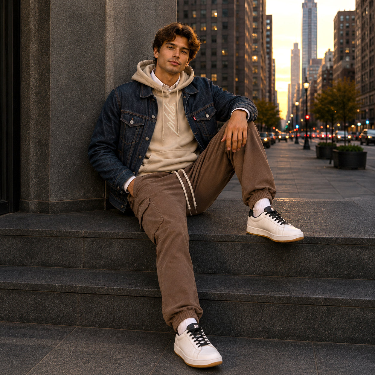 Phls Script Hoodie / Tonal
