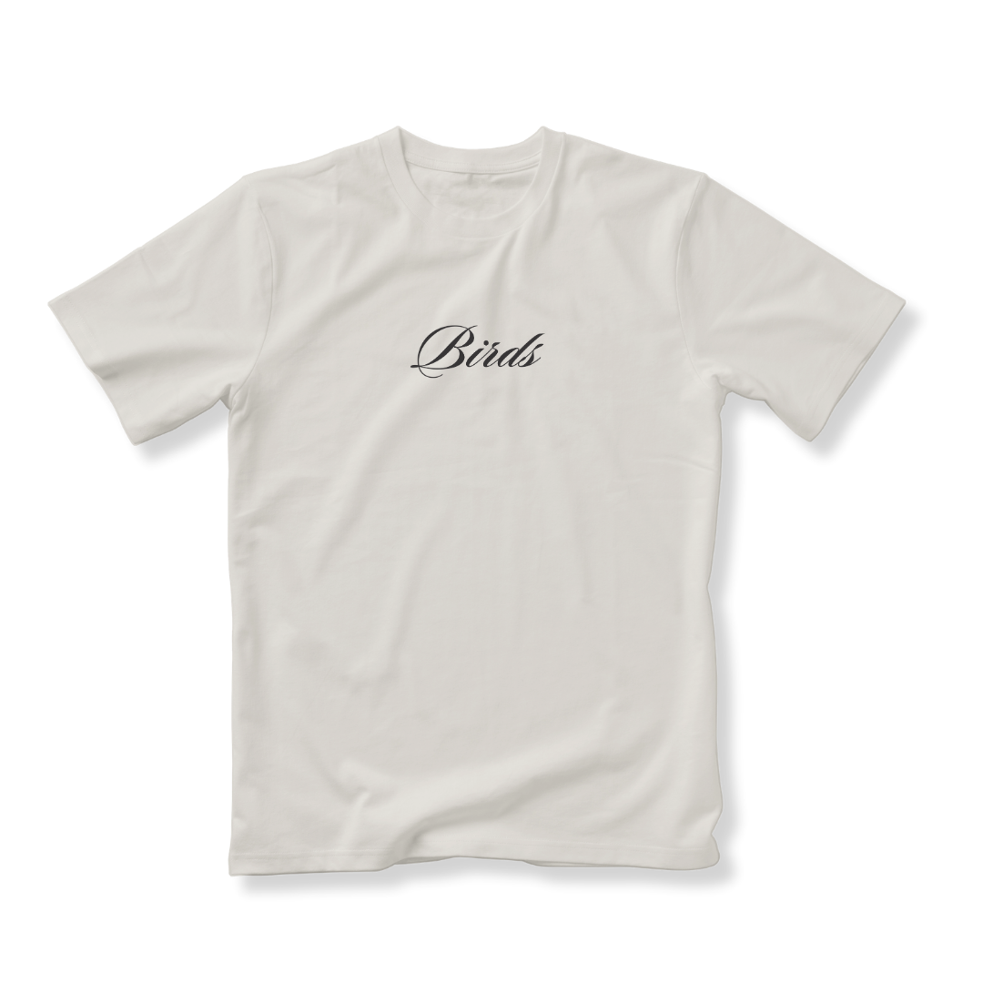Birds Script Supima Tee