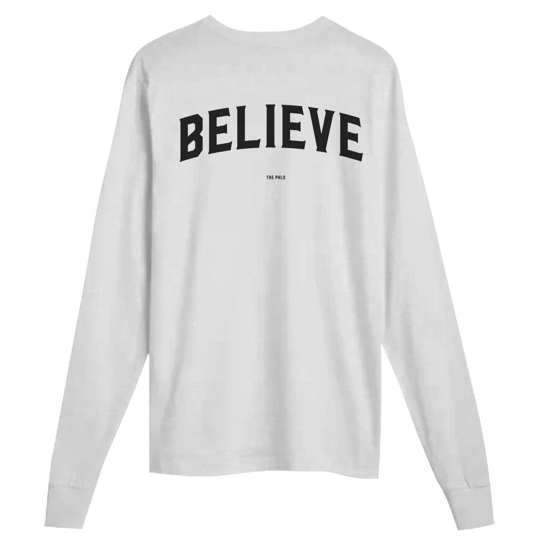 Believe Supima® Cotton Long-Sleeve Graphic Tee