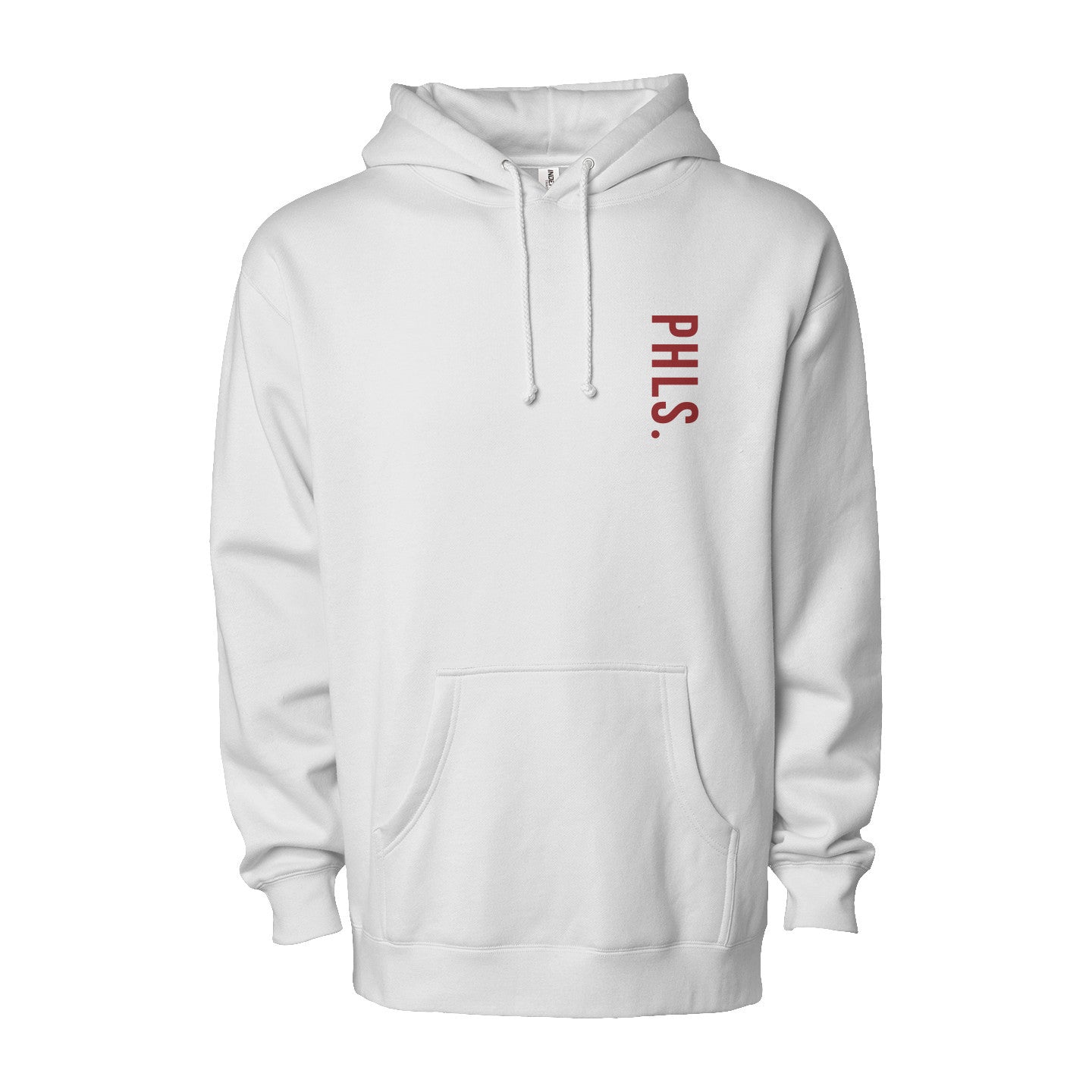PHLS Embroidered Vertical Hoodie White/Grey