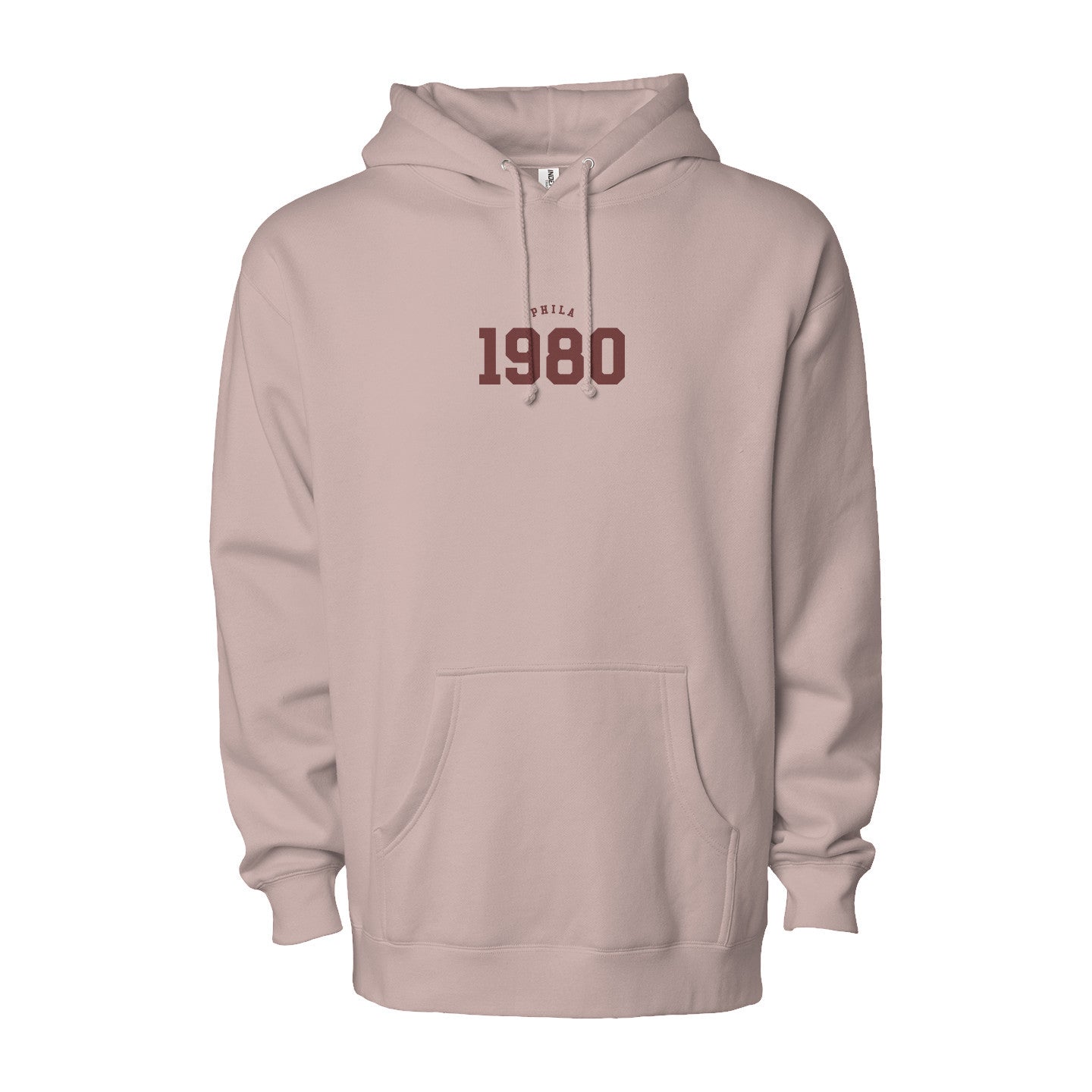 Phila 1980 Dark Red Print Hoodie