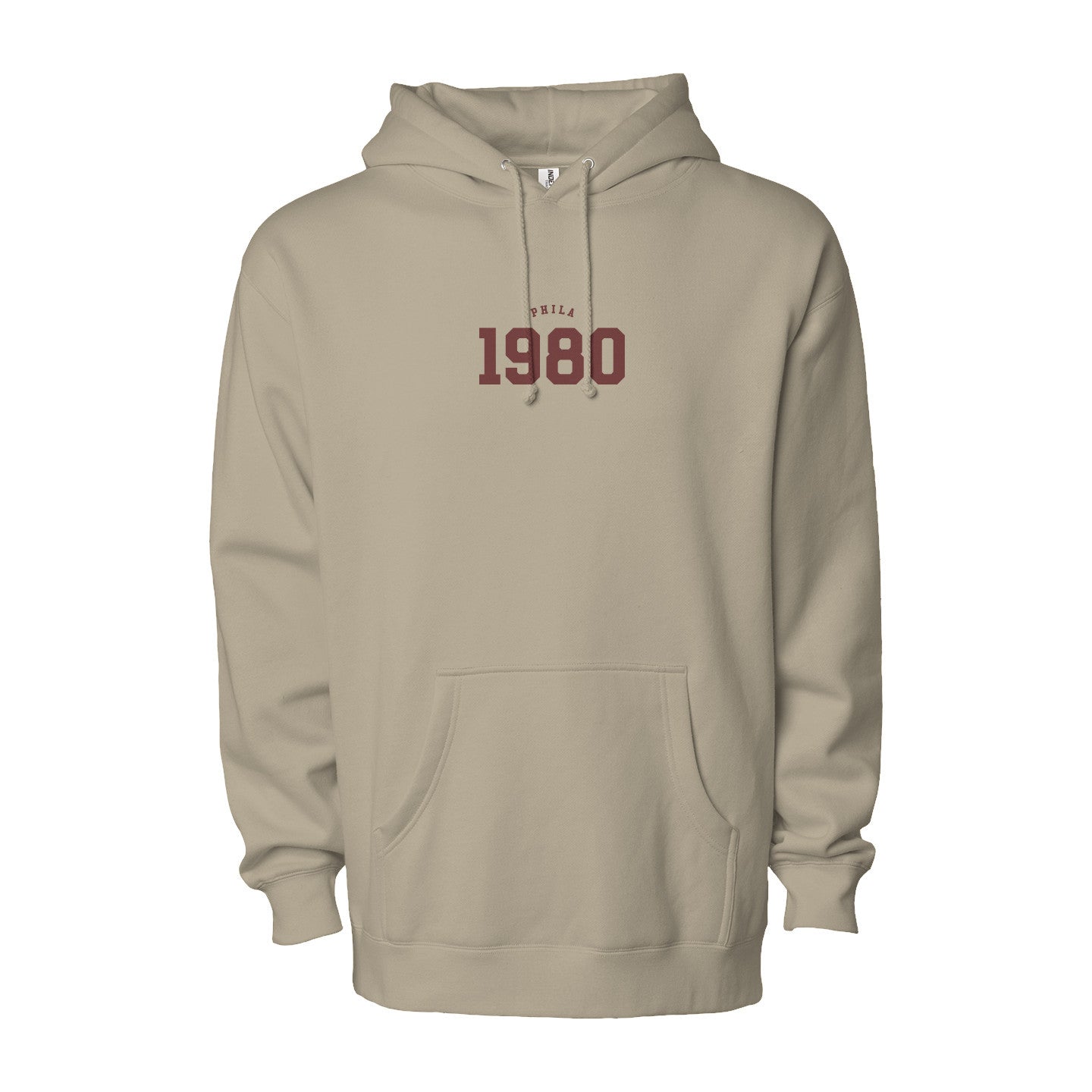 Phila 1980 Dark Red Print Hoodie