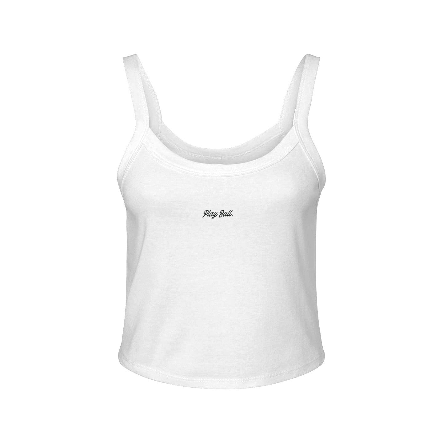 Play Ball Script Spaghetti Strap Tank