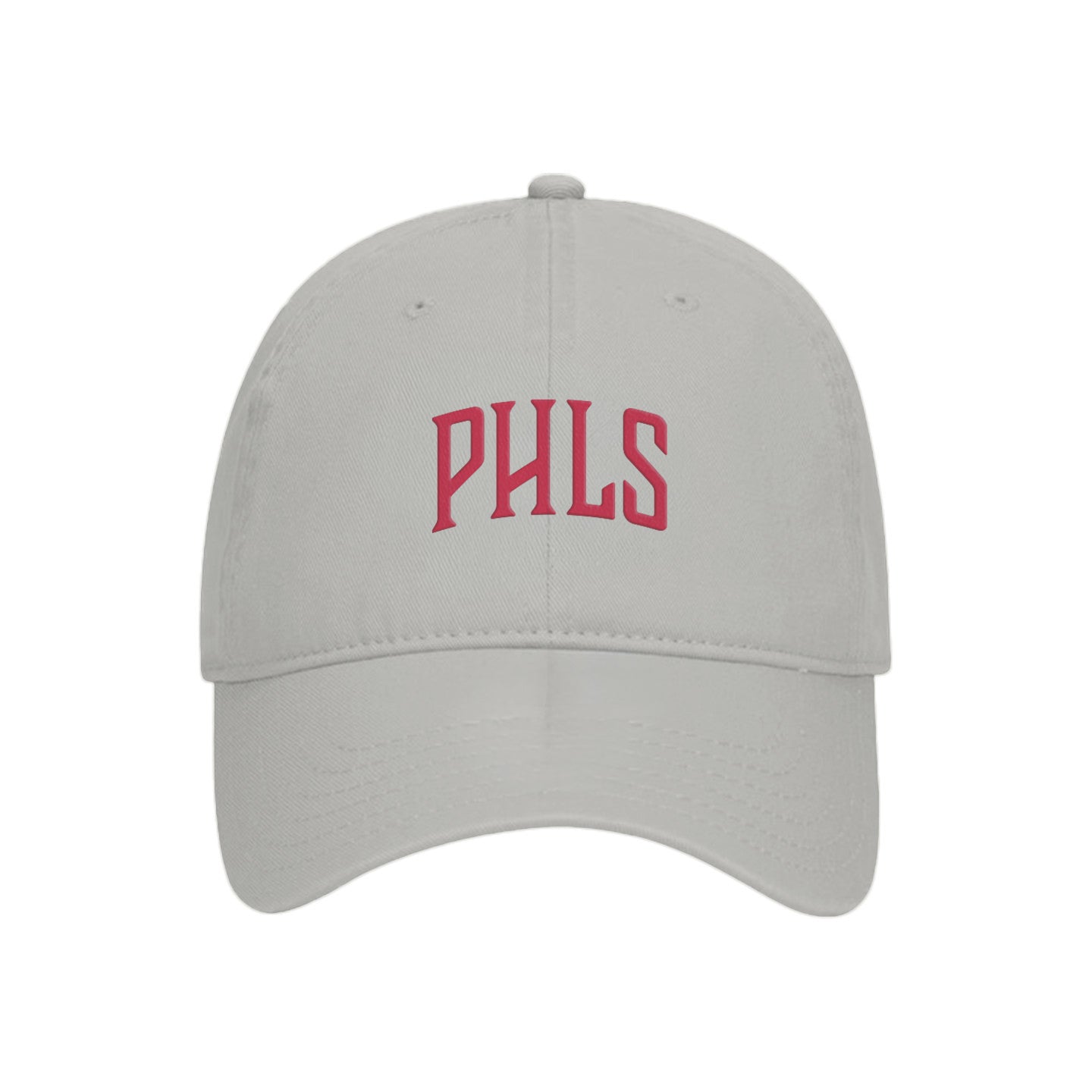 Phls Red Arc Embroidered Baseball Dad Hat