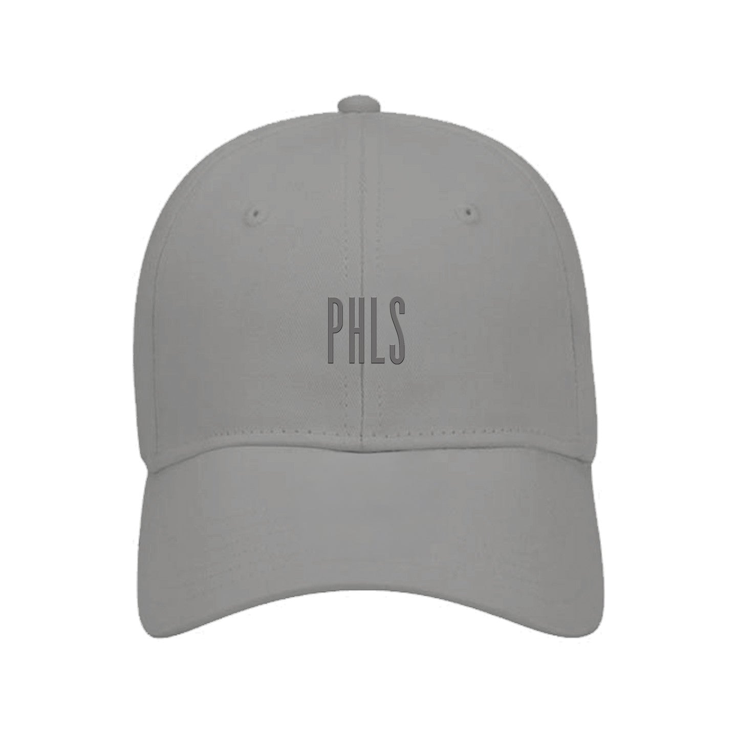 Phls Condensed Grey Embroidery 5 panel trucker Hat