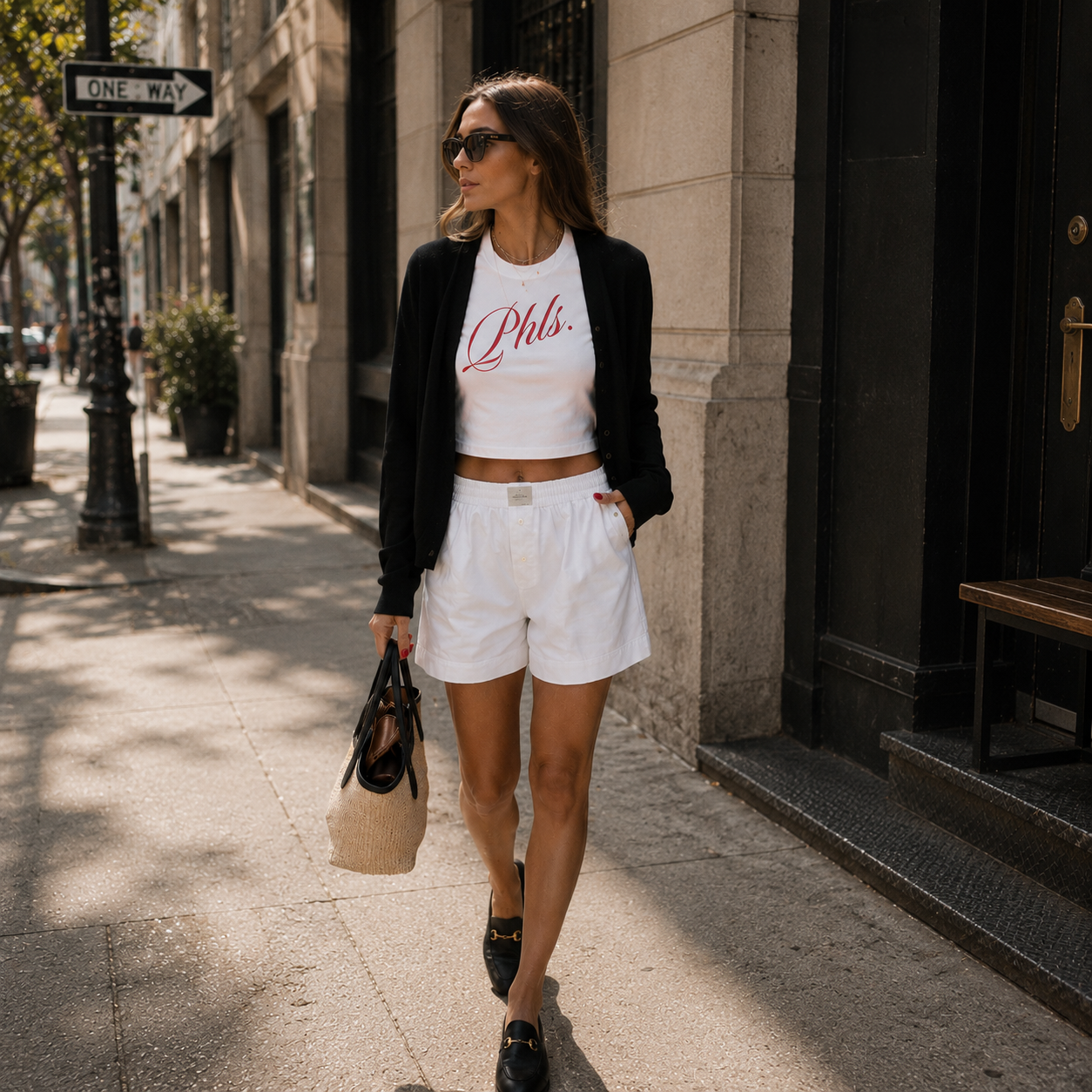 PHLS Script Cropped Tee
