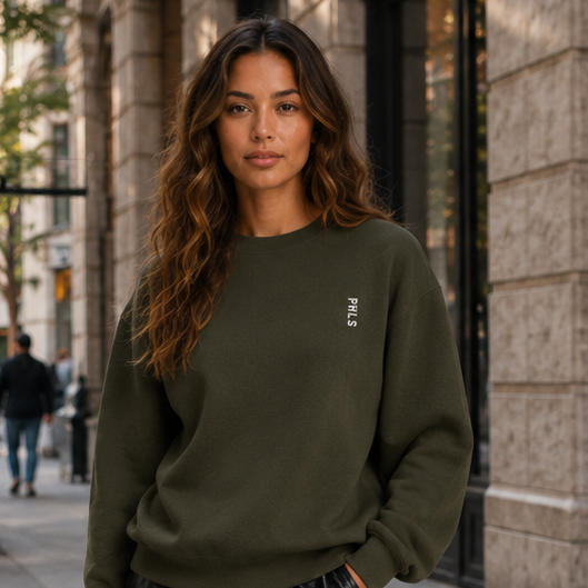 High Hopes PHLS Embroidered Script Crewneck