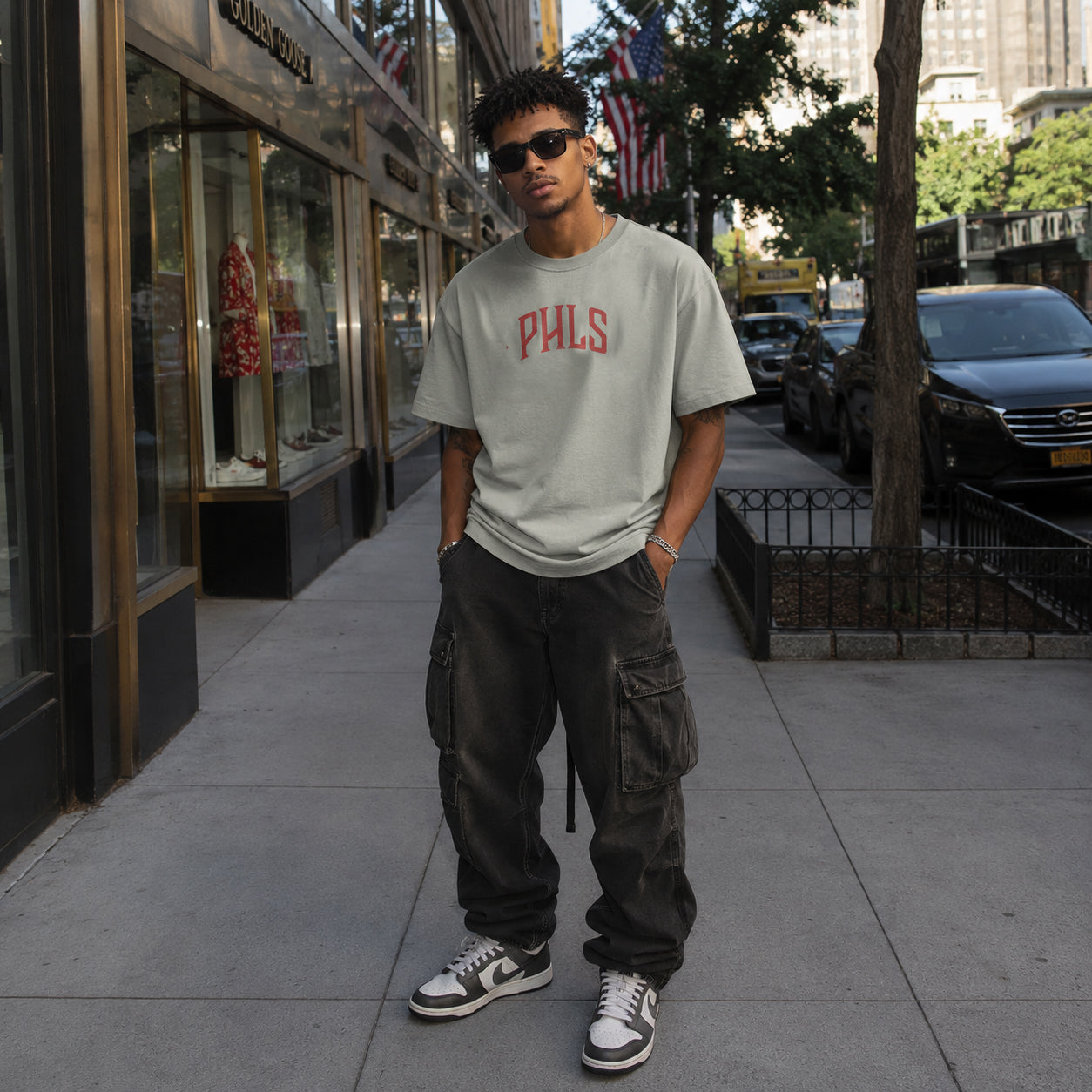 Phls Arc Tee - Tan