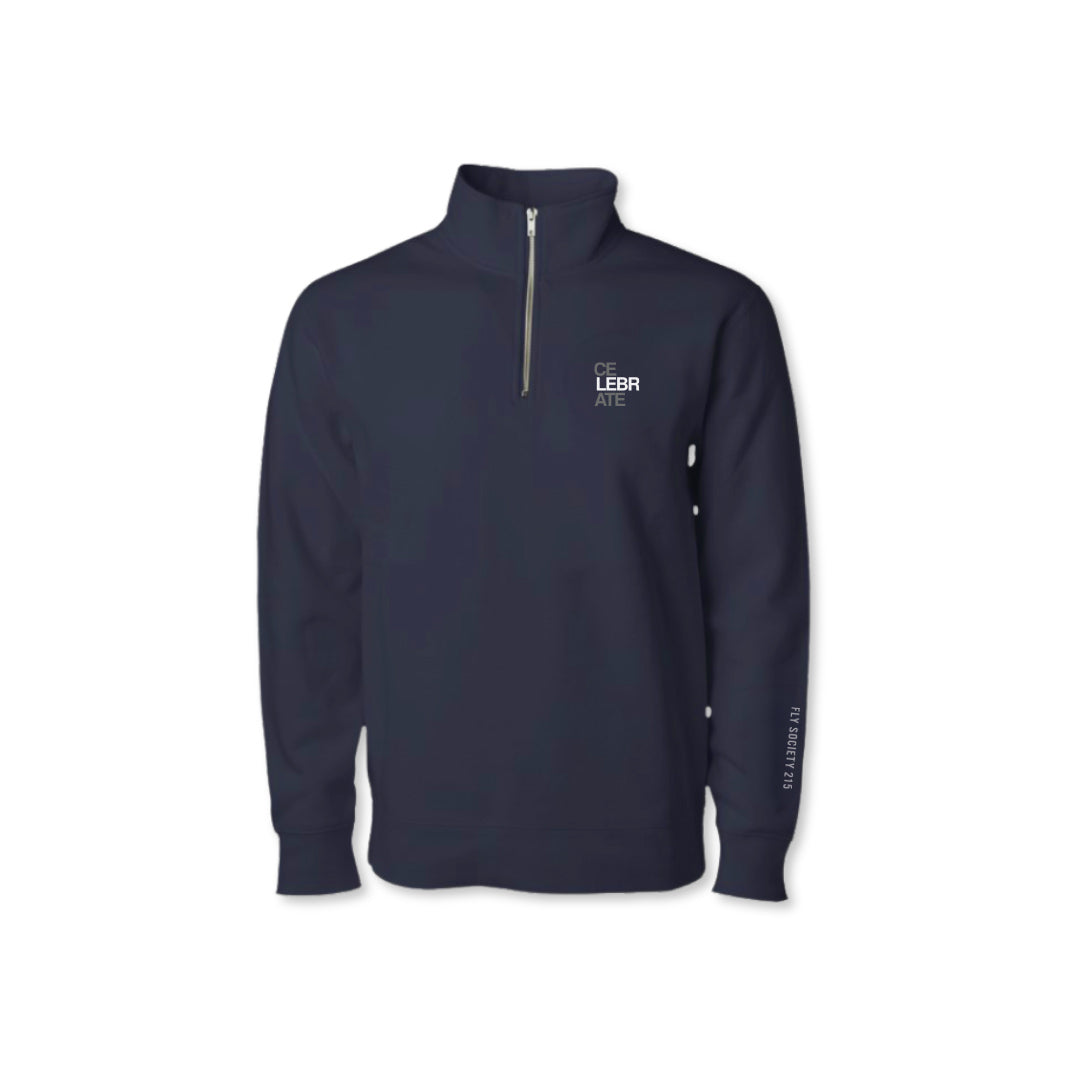 Fly Society 215 ceLEBRate quarter-zip pullover, alternate view.
